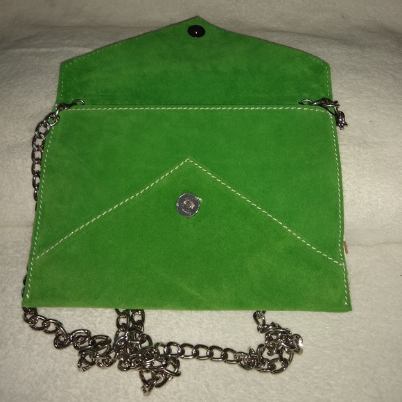 Creazioni Maurizio green leather purse. - Picture 2 of 7